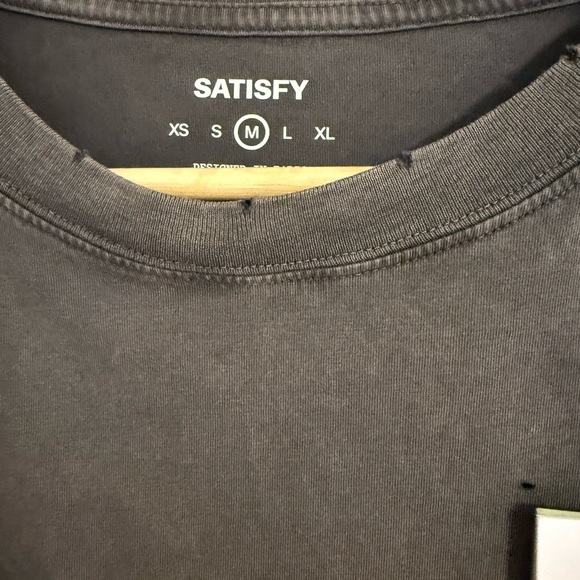 Satisfy Women's Charcoal Graphic Tee - Picture 7 of 9